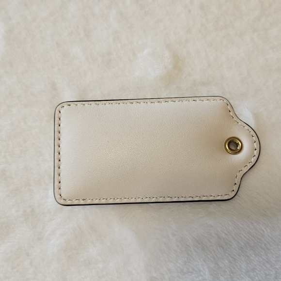 Coach puffy pillow nappa leather hang tag 4"  from pillow tabby - Picture 2 of 6